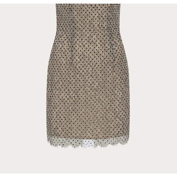 NEW ZEYNEP ARCAY polka dot lace bodycon dress in black/white - Picture 2 of 5